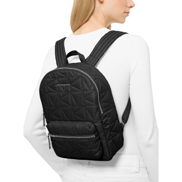 Michael Kors Winnie Medium Quilted Backpack Shoulder Bag Black $398 Nwt - Picture 4 of 4